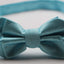 Mens Sky Blue Diamond Shaped Checkered Bow Tie