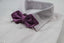 Mens Light Purple Diamond Shaped Checkered Bow Tie