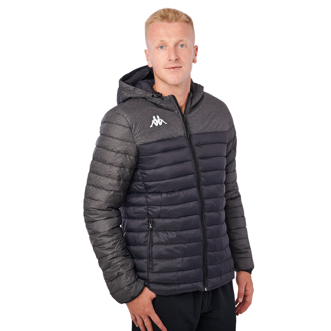 Kappa Mens Training Lamezio Black/ Grey Peformance Jacket