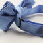 Mens Cornflower Blue Diamond Shaped Checkered Bow Tie