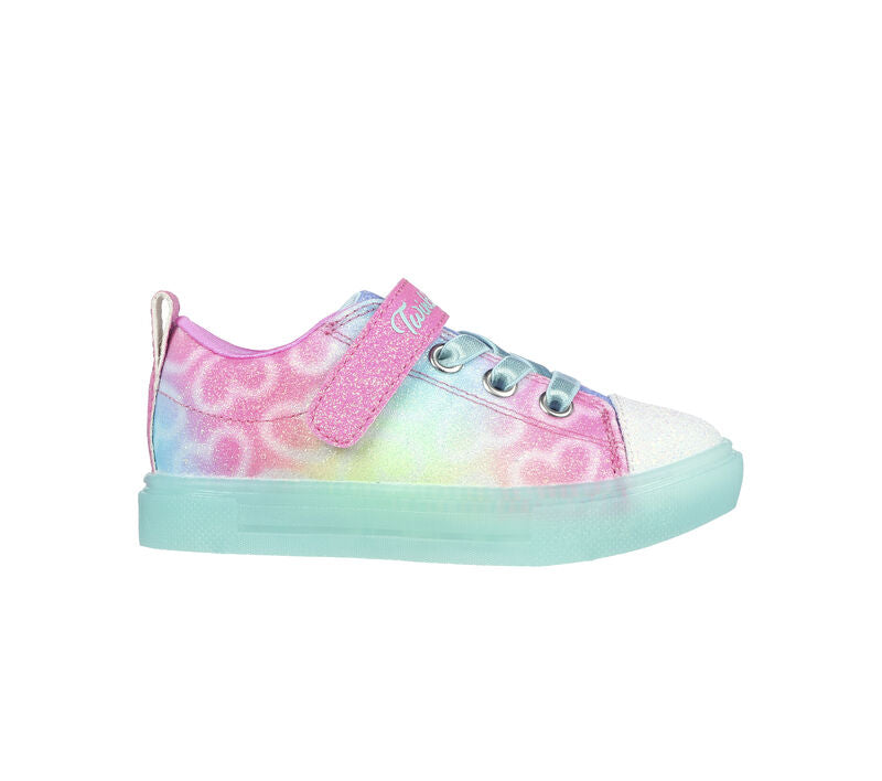 Girls Skechers Twinkle Sparks Ice - Dreamsicle Multi Light Up Kids Sneaker Shoes