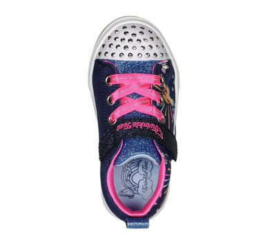 Infant Toddlers Skechers Twinkle Sparks - Unicorn Sunshine Navy/Multi Comfy Walking Shoe