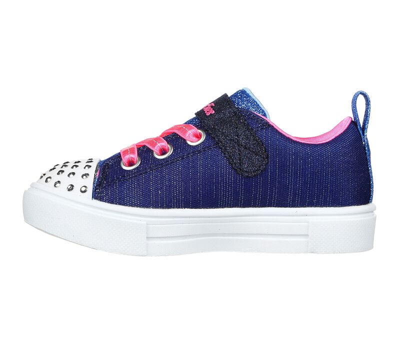 Infant Toddlers Skechers Twinkle Sparks - Unicorn Sunshine Navy/Multi Comfy Walking Shoe