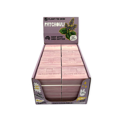32x 100g Plant Oil Soap Patchouli Scented - Pure Natural Vegetable Bar