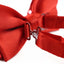 Mens Red Sequin Patterned Bow Tie