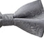 Mens Quality Silver Paisley Patterned Bow Tie
