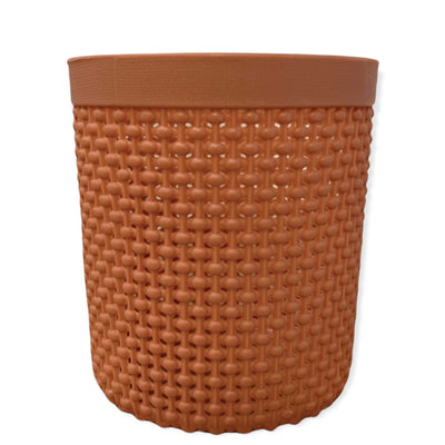 36 Pck Berlin Pen Holder Basket Round Small Plastic Woven Storage Organiser Pot