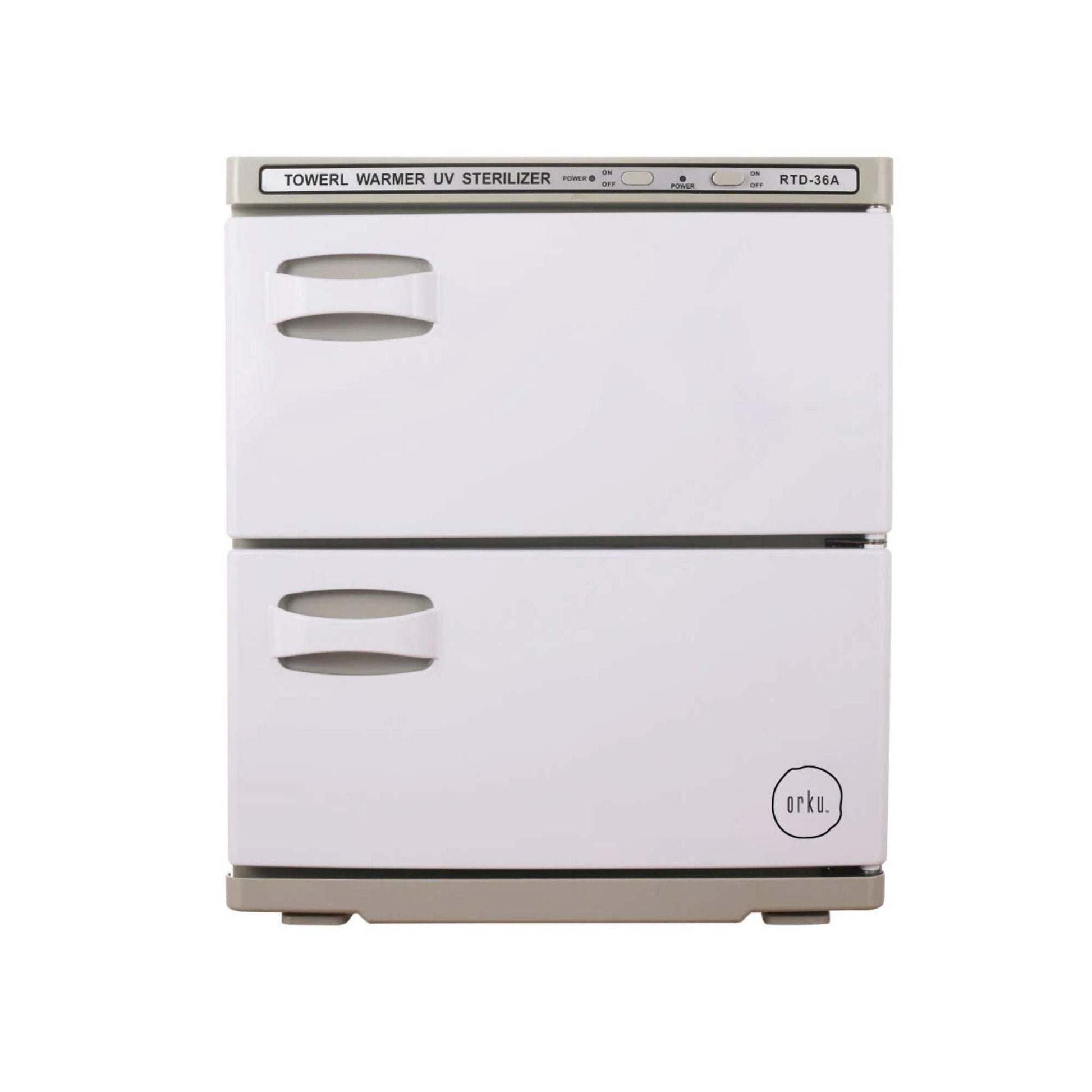 36L White UV Electric Towel Warmer Steriliser Cabinet Beauty Spa Heat Sanitiser