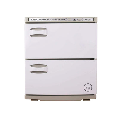 36L White UV Electric Towel Warmer Steriliser Cabinet Beauty Spa Heat Sanitiser