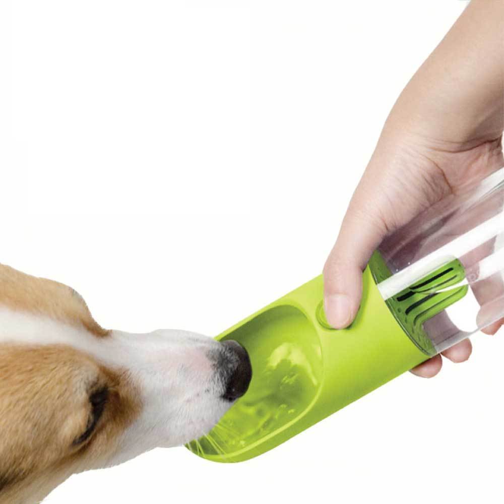 380ml Portable Pet Water Bottle with Filter - Travel Drinking Cup For Dogs Cats