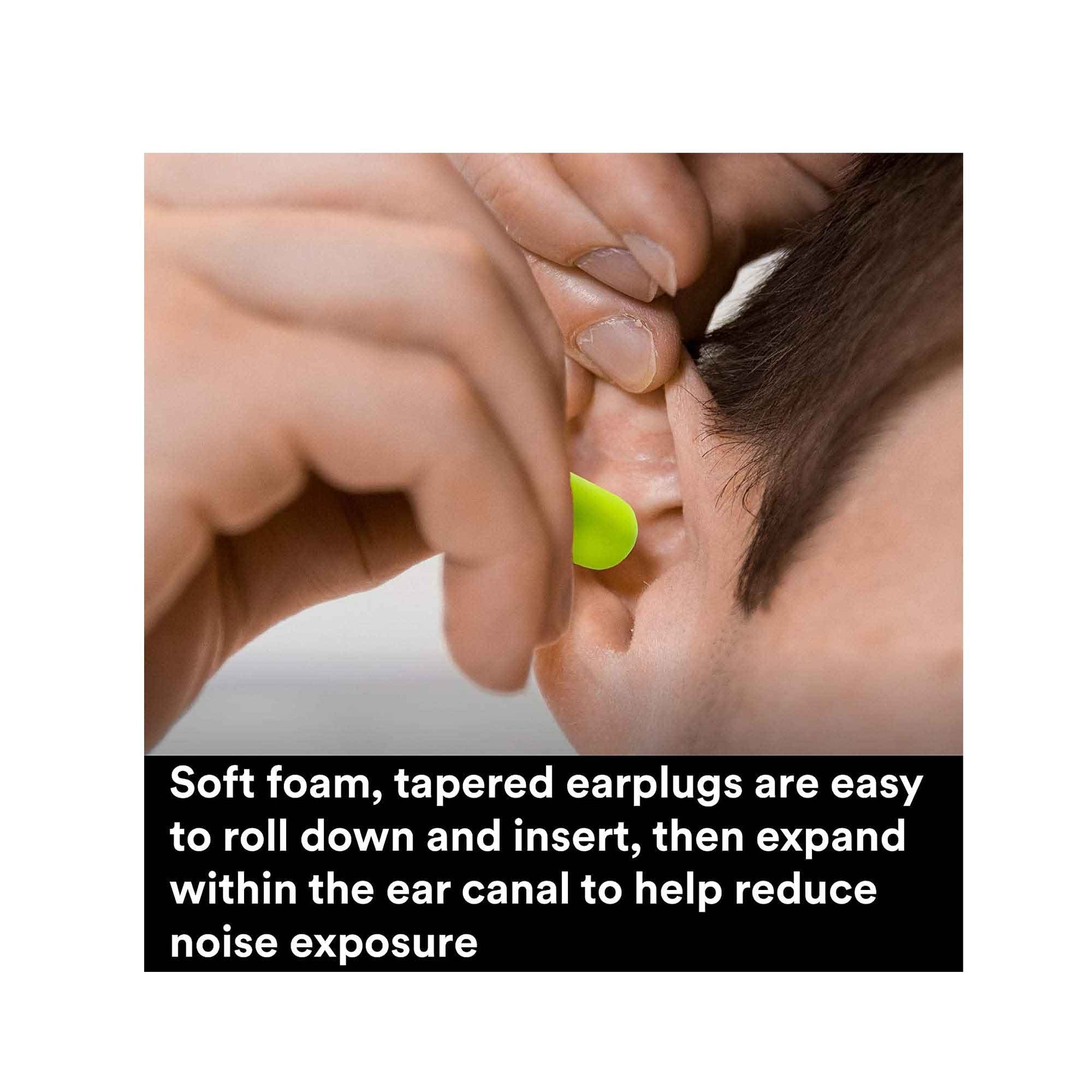 3M Foam Safety Neon Earplugs Workplace Noise Reduction Uncorded Disposable Plug