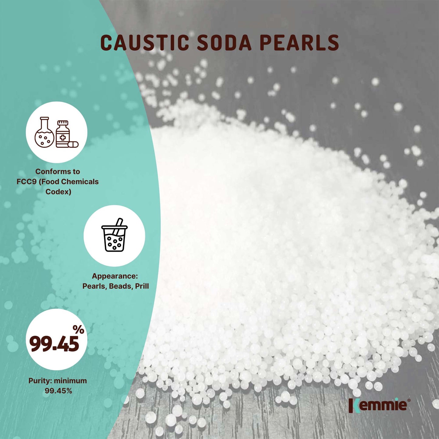 1.3Kg Caustic Soda Pearls Tub Food Grade Sodium Hydroxide Lye NaOH Soap Making