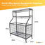 Social Hike Storage Organiser Trolley on Wheels - Garage Sports Equipment Basket