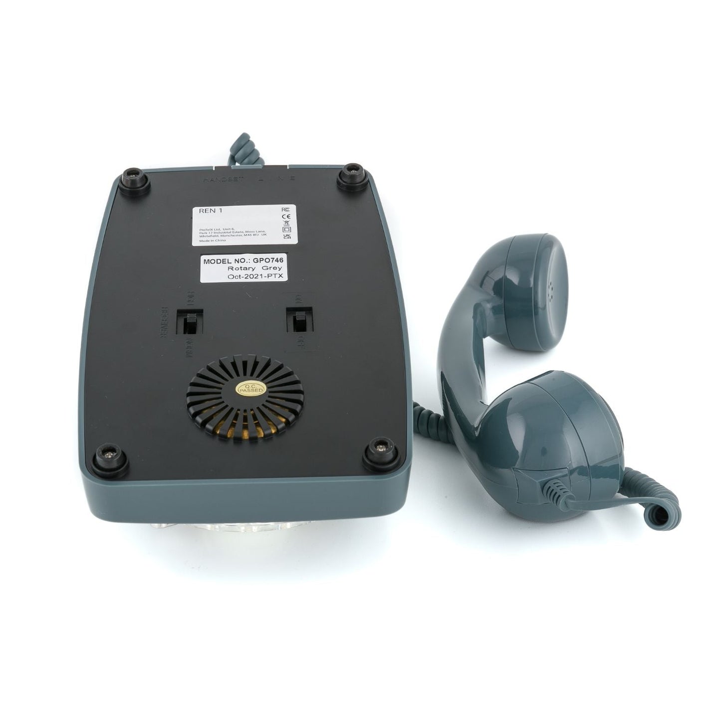 GPO Retro 746 Rotary Telephone - Grey