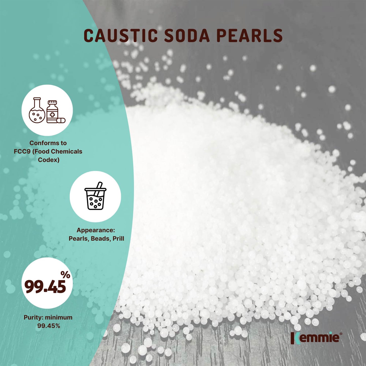 2Kg Caustic Soda Pearls Food Grade Sodium Hydroxide Lye NaOH Soap Making Beads