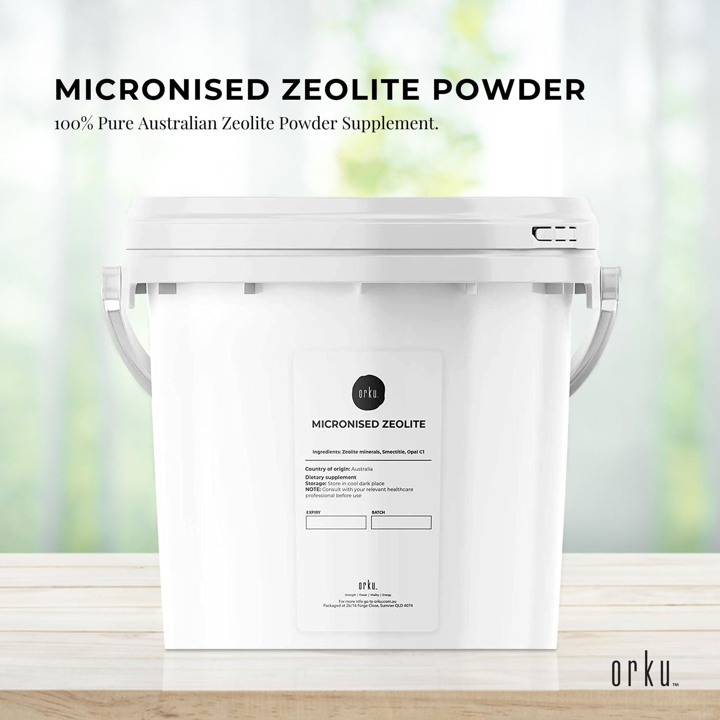 3kg Pure Micronised Zeolite Powder Supplement Tub Micronized Volcamin