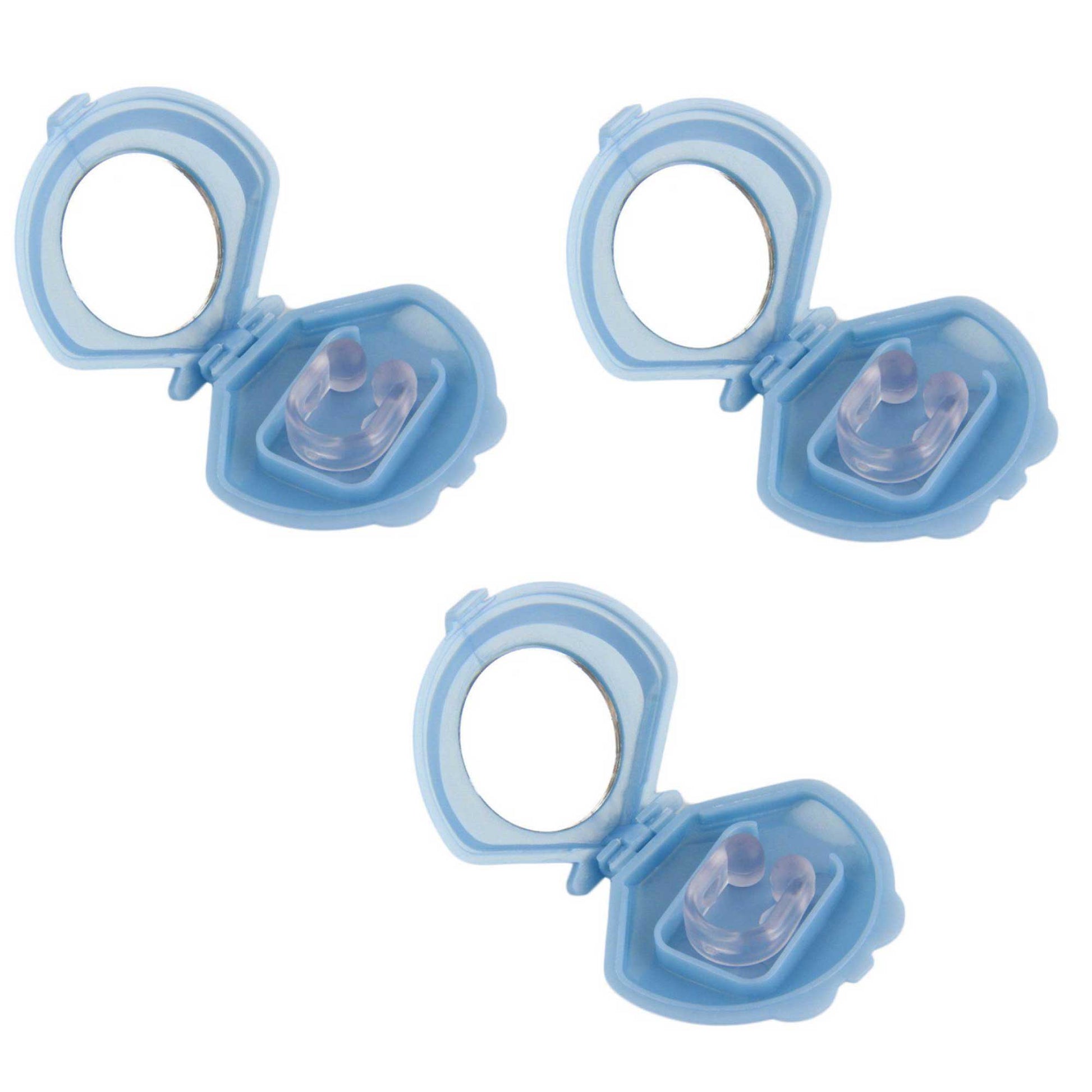 3x Anti Snoring Aid Nose Clips - Silicone Sleeping and Breathing Device