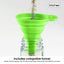 4 Tier Metal Spice Rack + 28 Glass Jars - Kitchen Pantry Herb Storage Organiser