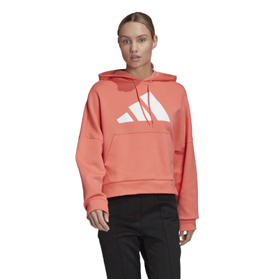 4 x Adidas Womens Pink/White Graphic Back Comfy Back-Zip Hoodie