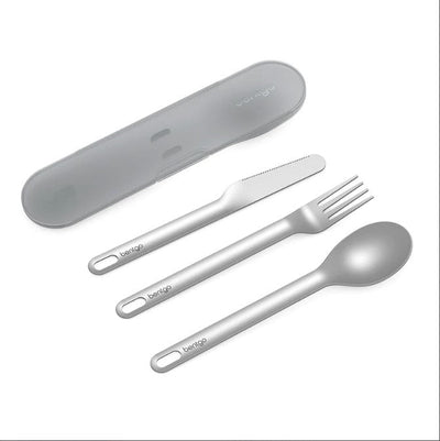 4 x Bentgo Ss Utensil Set Cutlery Grey