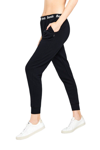4 x Womens Bonds Essentials Skinny Trackie Track Pants Black