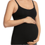 4 x Womens Bonds Maternity Hidden Support Singlet Pregnancy Bumps Black