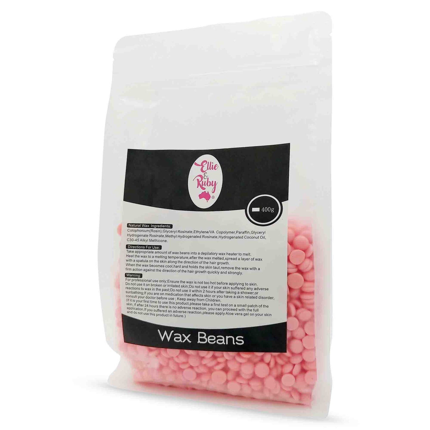 400g Hard Wax Beans - Brazilian Waxing Beads Stripless Bikini Hair Removal