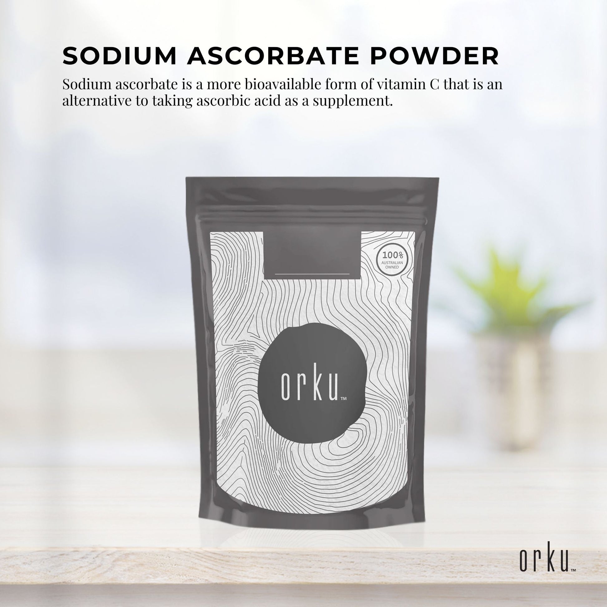 400g Sodium Ascorbate Powder - Vitamin C Buffered Pharmaceutical Ascorbic Acid