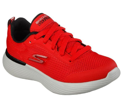 Kids Skechers Go Run 400 V2 - Omega Red/Black Lace Up Trainers