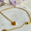 Solid heart gold necklace - Gold Plated Tarnish Free Jewellery