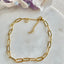 Open link gold bracelet -Gold Plated Tarnish Free Jewellery