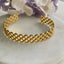 Open lattice gold bangle Gold Plated Tarnish Free Jewellery