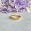 Roman numeral gold ring - Size 7 - Gold Plated Tarnish Free Jewellery
