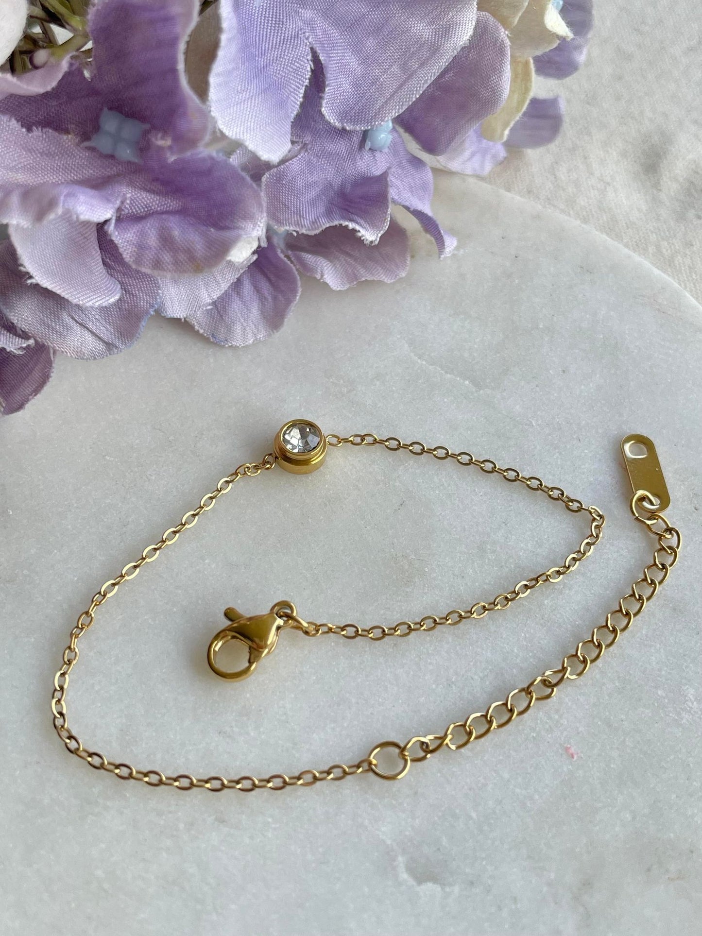 Single star gold bracelet - Gold Plated Tarnish Free Jewellery