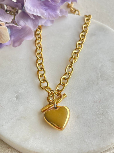 Large Heart Necklace – Tarnish Proof Jewellery