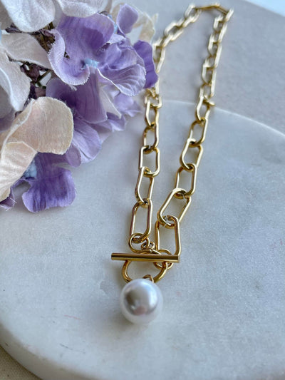 All knotted up with a pearl - Gold Plated Tarnish Free Jewellery