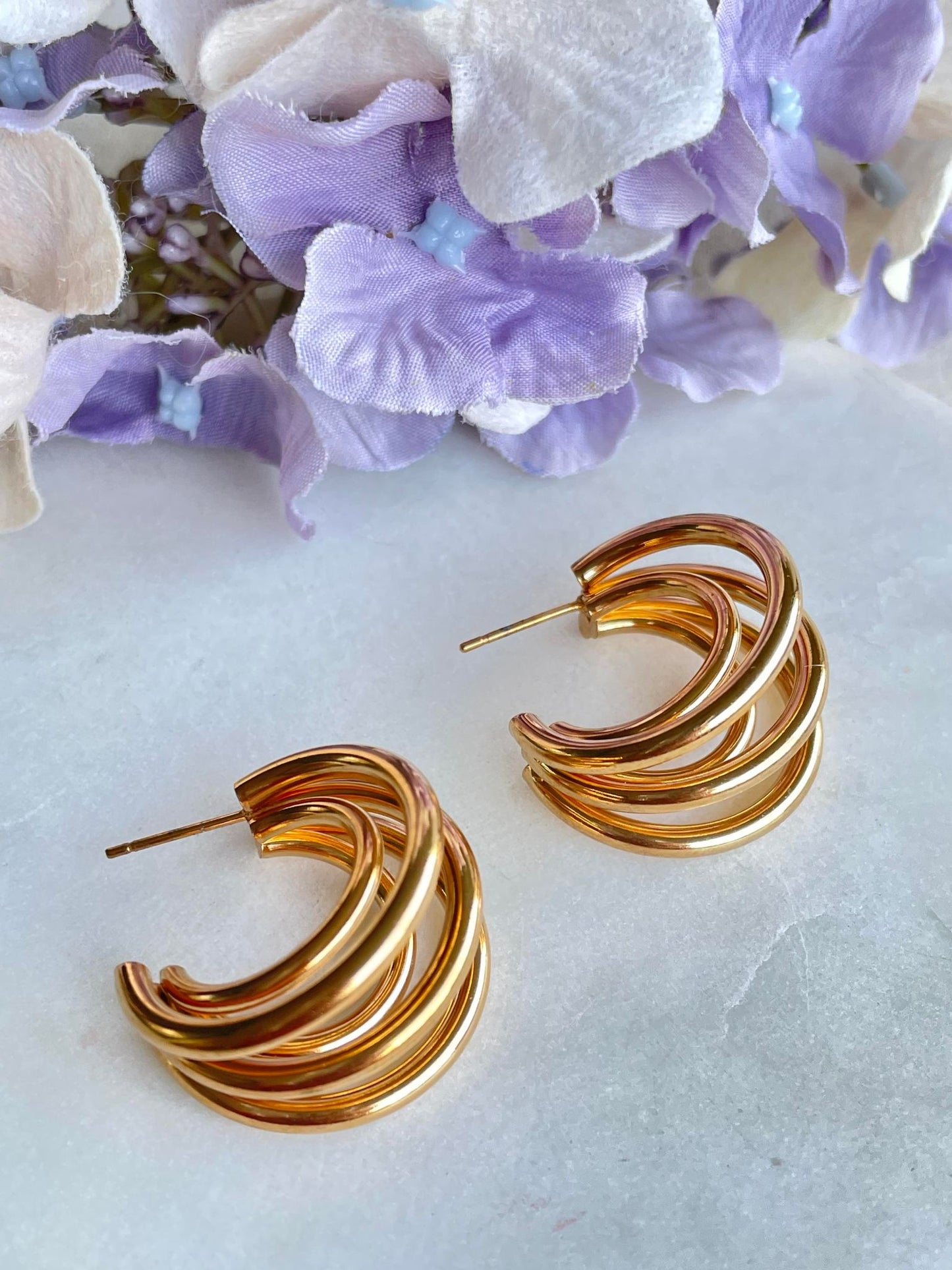 Roping you in earrings - Gold Plated Tarnish Free Jewellery