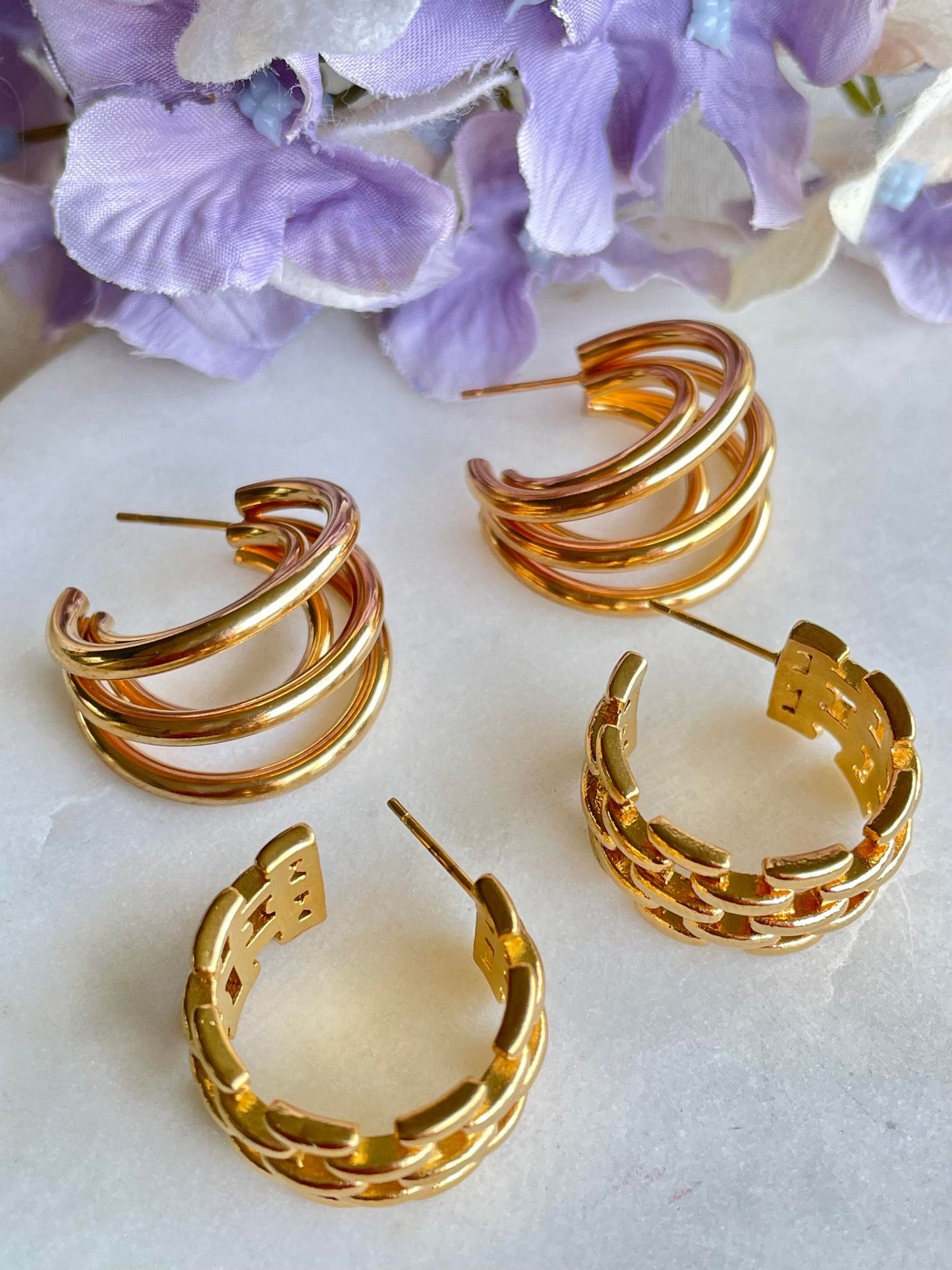 Unchain my ears earrings - Gold Plated Tarnish Free Jewellery