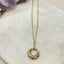 Gold donut pendant necklace - Gold Plated Tarnish Free Jewellery