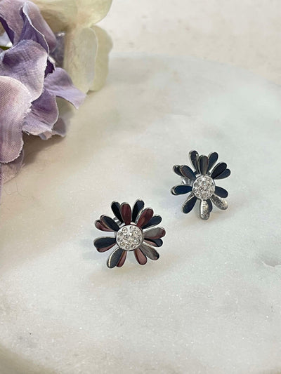 Flowers for you earrings - silver – Tarnish Proof Jewellery