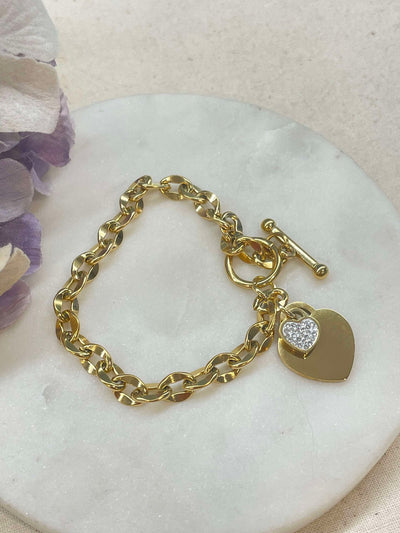 Love the heart lock bracelet - gold – Tarnish Proof Jewellery