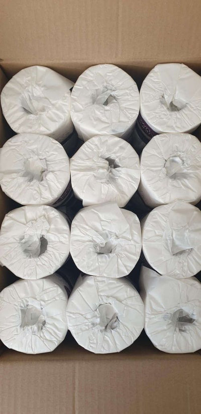 48 X Quality White Toilet Paper Rolls 2 Ply Individually Packed 400 Sheets