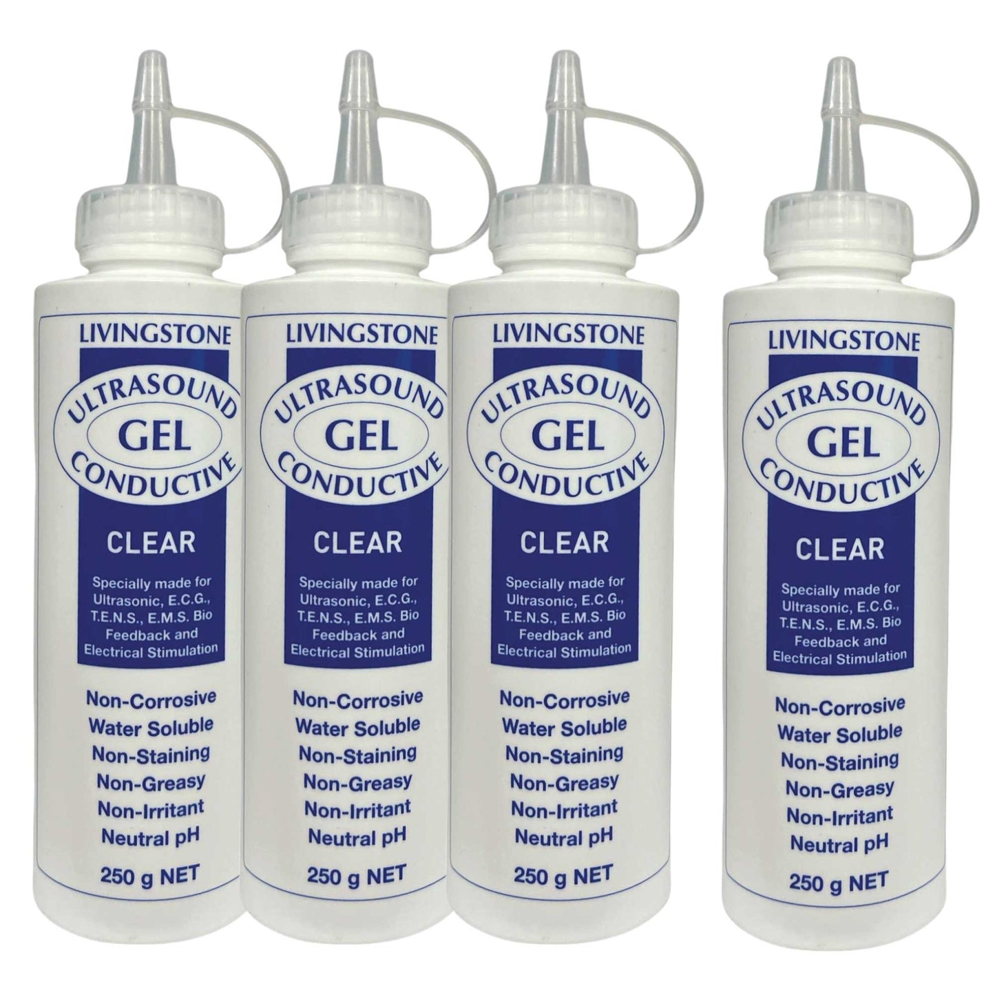 Livingstone 250ml Conductive Ultrasound Lubricating Gel