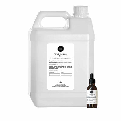 Orku 5L Pure Emu Oil + Bonus 25ml Bottle - Australian Dromaius Novaehollandiae