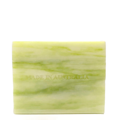 4x 100g Plant Oil Soap Basil Lime Mandarin Scent Pure Natural Vegetable Base Bar
