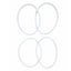 4x For Nutribullet Rubber White Seal - Gasket Ring For Old Models 600W Only