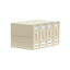 4x Kitchee Foldable Bed Sheet Storage Box - Linen and Closet Organiser Beige