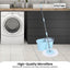 4x Kitchee Microfibre Mop Head Replacement for Kitchee Spin Mop - White Round