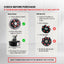 5 Fin 85mm Blade Replacement Compatible with Nutri Ninja QB3000 - Not Auto IQ