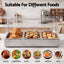 5-Star Chef 3 Pan Food Serving Display Stainless Steel with Clear Roll Top Cover